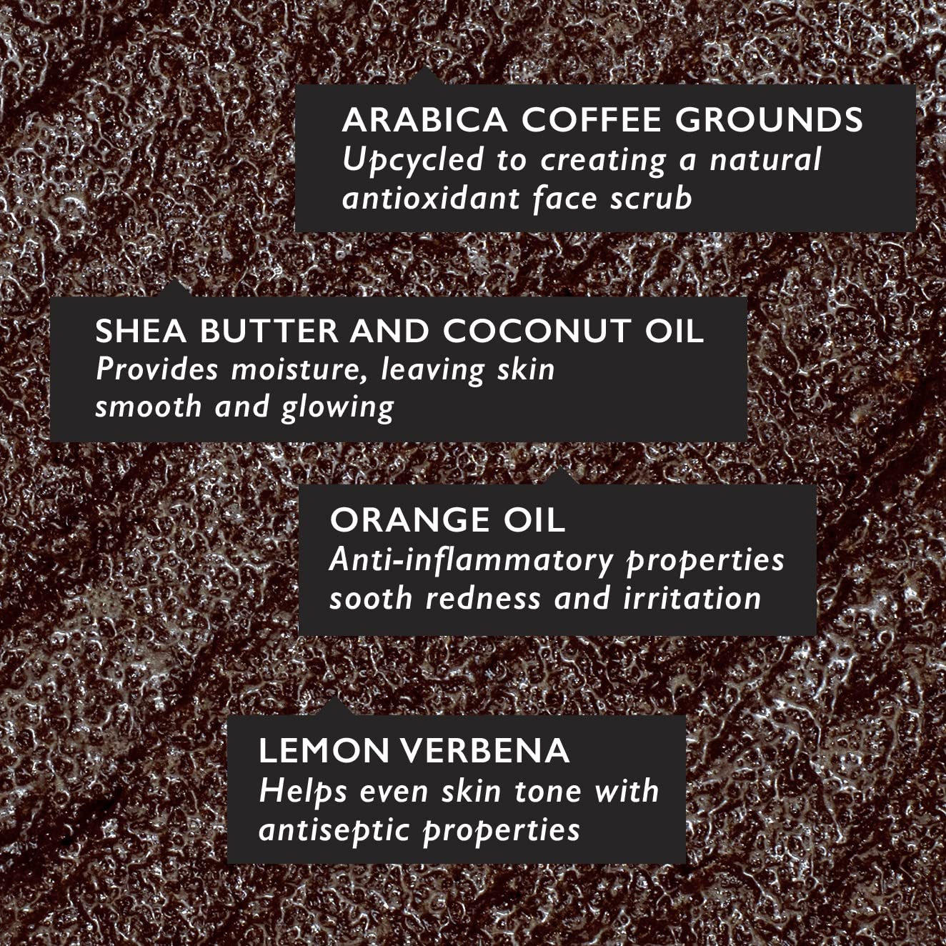 UpCircle Coffee Face Scrub - Citrus Blend For Dry Skin 3.5oz - Natural, Vegan Face Exfoliator For Soft, Smooth Skin